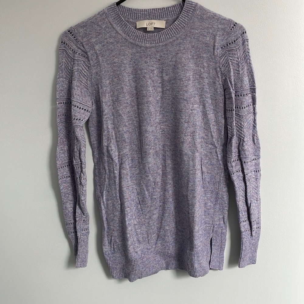 LOFT sweater with cutout sleeves
